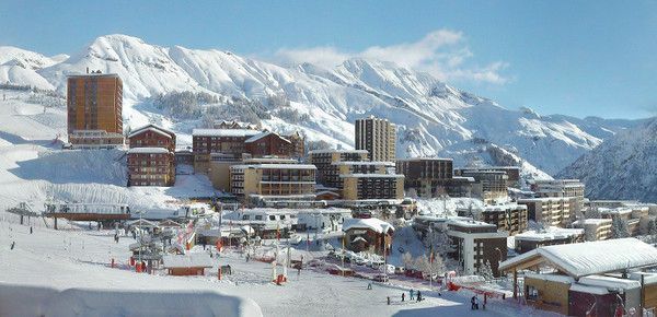 La station d'Orcières Merlette en hiver